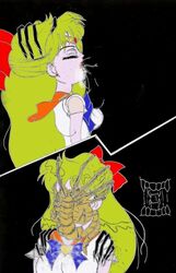 1girls alien_(franchise) animated bishoujo_senshi_sailor_moon crossover cum cum_in_mouth cum_inside facehugger fellatio female human minako_aino monster_on_female oral sailor_venus unknown_artist xenomorph