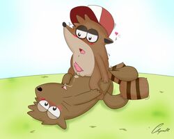 clyndemoon doug_(regular_show) male_only regular_show rigby tagme