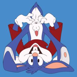 anthro blue_fur buster_bunny fur furry male male_only mammal rabbit solo tagme tiny_toon_adventures