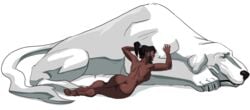 avatar_legends avatar_the_last_airbender dark-skinned_female dark_skin female human korra large_breasts morganagod naga_(avatar) polar_bear_dog straight_hair tagme the_avatar the_legend_of_korra water_tribe