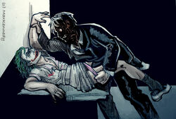 batman_(series) dc gay harvey_dent joker male male_only multiple_boys multiple_males the_dark_knight two-face yaoi