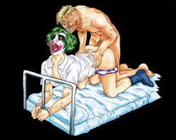 anal batman_(series) dc gay harvey_dent joker male male_only the_dark_knight two-face yaoi