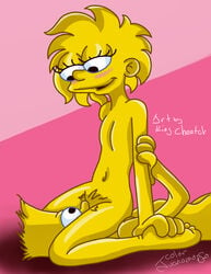 bart_simpson cunnilingus female human incest juanomorfo king-cheetah lisa_simpson male oral straight the_simpsons yellow_body