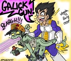 2010 crossover dragon_ball dragon_ball_z early_cuyler male male_only spug squidbillies vegeta yaoi