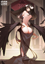 1girls albedo_(overlord) ass dat_ass female female_only full-length_portrait full_length horns nero_(nilu) overlord_(maruyama) portrait solo standing succubus tagme wings