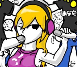 clothing cum daisuki_rap_(rhythm_tengoku) handjob mc_adore nintendo rhythm_heaven rhythm_tengoku ruleazn sora_(rhythm_tengoku)