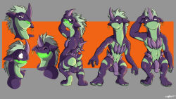 2022 3_fingers 3_toes ankh anthro back_spikes backsack balls body_spikes butt colfax coy ear_piercing eyes_closed feet fingers generation_8_pokemon genitals glans glowing glowing_tongue green_body green_hair green_skin green_tongue hair horn humanoid_genitalia humanoid_penis male markings model_sheet nintendo penis perineum piercing pokemon pokemon_(species) purple_body purple_penis purple_skin scales scared signature simple_background slit_penis smile solo spikes spikes_(anatomy) toes tongue tongue_out toxtricity ventral_scales