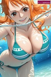 nami (one piece) from one piece by stelmazura