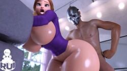 1boy 1boy1girl 1girls 3d anna_(frozen) ass big_ass big_breasts breasts curvaceous curvy curvy_figure disney female frozen_(film) hips hourglass_figure light-skinned_female light-skinned_male light_skin male male/female mature mature_female mature_male no_sound ruidx slim_waist straight tagme thick thick_hips thick_legs thick_thighs thighs video voluptuous waist wide_hips