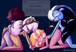 1girls black_sapphire_cookie cookie_run cookie_run_kingdom fan_character female group male orange_drizzle_cookie_(sloumpl) original_character request self_upload shadow_milk_cookie sloumpl strawpage_request tagme whipped_icing_cookie_(sloumpl)