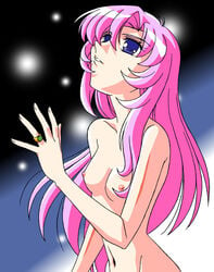 1girls 2d artist_request breasts completely_nude completely_nude_female female female_only hair human human_female human_only jewelry light-skinned_female light_skin long_hair looking_up nipples nude nude_female pink_hair revolutionary_girl_utena ring solo utena_tenjou wide_hips