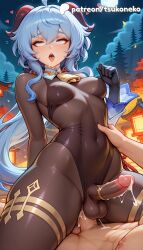 1futa 2026 ai_assisted ai_generated anime artist_name average_breasts bell bodysuit breasts bust cock cowbell cum detached_sleeves dick duo ejaculation erection explicit futanari ganyu_(genshin_impact) genshin_impact goat_horns half-closed_eyes hi_res high_quality high_resolution highres horns hoyoverse interspecies male medium_boobs medium_breasts mihoyo multiple_penises night open_mouth patreon patreon_username penis purple_eyes stable_diffusion straight testicles tsukoneko uncensored watermark