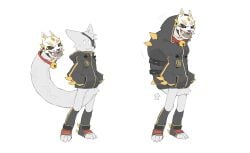 3_eyes anthro asian_mythology big_penis bodily_fluids clothed clothed_penis clothing collar_on_penis concept_art cum cum_drip cum_on_penis domestic_cat dripping duo eye_patch eyewear felid feline felis fur genital_fluids genitals grey_body grey_fur hi_res huge_cock humanoid hyper hyper_genitalia hyper_penis living_penis male mammal mask multi_eye mythology partially_clothed pastry404 penis prehensile_penis sentient_penis sequence solo streetwear tail tail_genitals tail_penis techwear unusual_anatomy unusual_genitalia unusual_genitalia_placement unusual_penis unusual_penis_placement unusual_tail white_body white_fur