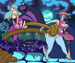 2020s 2024 2024s 2girls attack bloated bloated_belly bloated_stomach blue_body blue_skin bluepants bluepants_(artist) capcom casual_scat chinese_clothes chinese_female chinese_zombie cleavage cleavage_cutout darkstalkers demon demon_girl demon_humanoid demon_wings digital_drawing_(artwork) digital_media_(artwork) dodging fair-skinned_female fair_skin feces feces_on_ground feces_pile female female_focus female_only fetish fight full_body full_moon green_eyes green_hair guyguyson hand_on_thigh hat holding_belly hsien_ko humanoid hyper_feces hyper_scat hyperscat innie_pussy leggings long_hair morrigan_aensland pants_(artist) png poop_on_floor pooping_on_another projectile projectile_scat pubic_hair purple_hair pussy ripped_clothes ripped_clothing same_artist_different_name scat scat_fetish scat_fight scatplay shitting shitting_on_person short_hair simple_background smirk smirking stained_clothes stained_clothing succubus succubus_wings thick_thighs thunder_thighs thunderthighs twitter_link versus