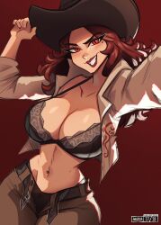 1female 1girls 2026 2d arm_up beauty_mark big_breasts blush blush_lines blushing_at_viewer blushing_female bra breast_focus breasts breasts_focus cleavage curvaceous curvy curvy_female curvy_figure epic_games eyebrows_visible_through_hair eyelashes_visible_through_hair facing_viewer female female_only fortnite fortnite:_battle_royale front_view glistening glistening_breasts gradient_background hand_on_hat hat headwear legs_together light-skinned_female light_skin light_skinned_female lipstick long_hair looking_at_viewer magaska19 mole mole_under_eye navel navel_piercing open_clothes open_shirt panties piercing pose presenting presenting_breasts red_eyes red_hair red_hair_female red_lipstick selfie selfie_pose shirt_open sidewinder_(fortnite) simple_background smile smiling smiling_at_viewer solo solo_female standing underwear