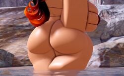 1girls 3d arm_up ass ass_focus big_ass big_breasts bikini black_hair bottomless breasts cow_ears cow_horns female freckles freckles_on_breasts grena hair horns mole_on_breast mole_under_eye multicolored_hair nude orange_hair original_character pussy reyna_(grena) roblox robloxian solo solo_focus tan-skinned_female tan_skin thick_thighs thighs twintails two-tone_hair