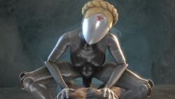 animated atomic_heart blonde_hair cowgirl_position looking_at_viewer monster penis pov robot robot_girl sfm skeletron27 sound source_filmmaker tagme the_twins_(atomic_heart) video