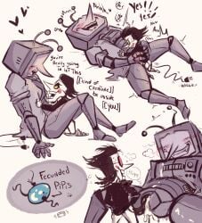 gay impregnation male male/male mechanical moaning moaning_in_pleasure penetration penis pipis puppet robot sex size_difference spamton_g_spamton tenna_(deltarune) tentacle tentacle_penis vagina