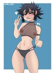 breasts garlock gorillaz noodle_(cracker_island) noodle_(gorillaz) noodle_(jaguar)