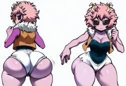 ai_generated bbw fat_ass mina_ashido my_hero_academia shortstack tagme thick_thighs