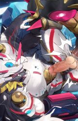 2boys agnimon11803164 anal anal_sex armor ass balls bandai_namco big_balls big_penis clothing digimon digimon_(species) dominant dominant_male domination erection gay gay_anal gay_domination gay_sex helmet male male/male male_only male_penetrated male_penetrating_male penetration penis sex siriusmon tight_clothing