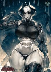 1girls abs bare_thighs big_breasts clothed clothing color female female_focus female_only fit_female hi_res large_breasts made_in_abyss muscles muscular muscular_arms muscular_female muscular_legs muscular_thighs ozen panties short_hair solo solo_female tagme thegoldensmurf thick_thighs white_hair