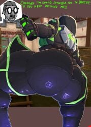 1boy 1boy1girl 1female 1girls 1male angry ass ass_cheeks ass_focus back_view big_ass big_breasts big_butt black_bodysuit black_hair black_pants bodysuit bottom_heavy bubble_ass bubble_butt butt_focus caked_up curvaceous curvy curvy_ass curvy_female curvy_figure curvy_hips dark-skinned_male dark_skin dat_ass doughy_ass dumptruck_ass dumptruck_butt enormous_ass enormous_butt fat_ass female female_focus female_only fully_clothed gigantic_ass green_eyes huge_ass hyper_ass hyper_butt inminent_rape inminent_sex large_ass leggings libi_dos light-skinned_female light_skin mask massive_ass pants pawg plump_ass plump_butt presenting_ass short_hair squatting surprised surprised_expression surprised_face thick thick_ass thick_legs thick_thighs tight_clothes tight_clothing tight_pants valorant viper_(valorant) wide_ass