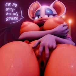 rouge the bat from sega by artereket