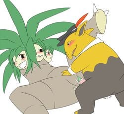 blush color conjoined cum drowzee exeggutor female insertion interspecies male male_focus multi_head nude penis pokemon sex size_difference straight tagme vulva