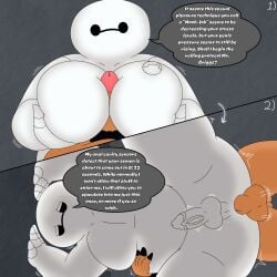 2boys alonzodrawsnsfw baymax big_breasts big_chest big_hero_6 breasts busty busty_boy gay gay_paizuri gay_sex male_breasts male_paizuri male_tits marvel moobfuck moobjob paizuri penis_between_breasts titjob white_body