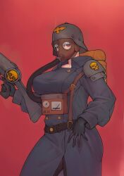1girls 2020s 2024 2d 2d_(artwork) 2d_artwork 5_fingers armored_female astra_militarum background bag beige_body beige_skin belt belt_buckle big_breasts bread_and_butter breasts buttons cap clothed clothed_female clothes clothing coat color colored cropped cropped_legs curvy curvy_figure death_korps_of_krieg digital_drawing_(artwork) eyelashes eyes eyes_open fanart female female_focus female_human female_only fingers first_person_view fully_clothed games_workshop gas_mask glove gloved_hands gloves gun hat headwear holding holding_object holding_weapon hourglass_figure human human_female human_only humanoid imperial_guard light-skinned light-skinned_female light_body light_skin looking_at_viewer mammal mammal_humanoid mask masked masked_female neck no_dialogue no_text pants pose posing pov_eye_contact red_background red_eyes rifle simple_background skull slim slim_girl soldier soldier_uniform solo solo_focus textless thick_thighs thighs warhammer_(franchise) warhammer_40k