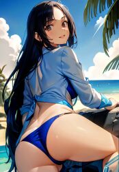 1girls ai_generated anime_coloring ass beach bikini edited_art female female_focus female_human female_only female_solo girlfriend legs nature naughty provocative seducing seduction seductive seductive_female sensual solo_female solo_focus solo_human tagme temptation thighs wife