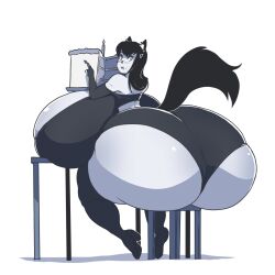 1girls breasts cake catgirl female gigantic_ass gigantic_breasts hyper_ass hyper_breasts icymasamune looking_back