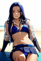 1girls ai_generated anime_coloring beach bikini edited_art female female_focus female_human female_only female_solo girlfriend legs nature naughty provocative seducing seduction seductive seductive_female sensual solo_female solo_focus solo_human tagme temptation thighs wife