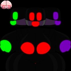 black_body bloxwatch_hq bondage green_eyes minstlu purple_eyes red_eyes