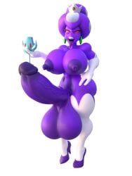 1futa 3d 3d_(artwork) alpha_channel ass balls big_balls big_breasts big_penis breasts futanari high_heels mario_(series) nintendo nipples no_bra no_panties nude penis princess_shroob purple_body purple_skin red_eyes shocking_(artist) solo tagme thighhighs thighs