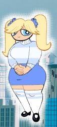 aged_up artstyle_imitation ass bubbles_(powerpuff_girls) butt child_bearing_hips legs powerpuff_girls thick_ass thick_legs thick_thighs thighs wide_hips