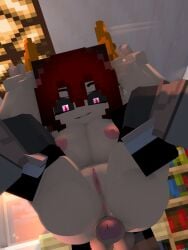 1boy 1girls 3d aita_(zheng_yi_miao) anal_sex anus ass bedroom breasts burgundy_hair demon_girl erect_penis female horns horny_female humanoid_penis looking_at_penis looking_down looking_pleasured male mine-imator minecraft outside pink_eyes pointy_ears spread_legs stand_and_carry_position standing_sex tagme wet_pussy zheng_yi_miao