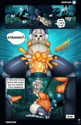 breasts bugzilla corruption dryya_(hollow_knight) female hollow_knight male mantis sex text traitor_lord