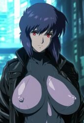 ai_generated asian asian_bimbo asian_female breasts cleavage ghost_in_the_shell kusanagi_motoko large_breasts mature_female 庵螺_満癒