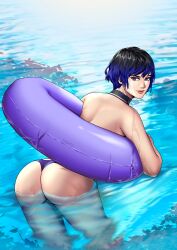 ass bandai_namco bikini dat_ass female namco namco_bandai reina_mishima short_hair solo swimming tekken tekken_8 thotlerrr tomboy treartz water