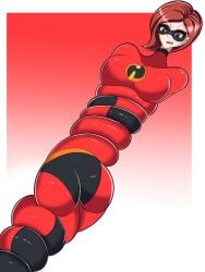 1girls big_ass elastic elastic_arms elastic_body elastic_legs elastic_torso elastigirl helen_parr light-skinned_female red_eyes red_hair short_hair solo solo_female stretchy the_incredibles zaro24