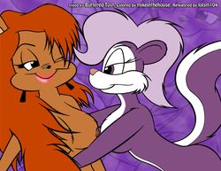 buttered-tost fifi_la_fume julie_bruin mikeinthehouse purple_fur tiny_toon_adventures