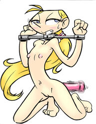 bondage cartoon_network dee_dee_(dexter's_laboratory) dexter's_laboratory female female_only human king-cheetah nipples pussy rek solo tagme