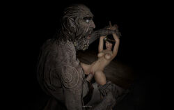 3d asilios female giant human male monster rape restrained samantha_nishimura straight tagme tomb_raider