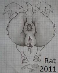 2d anus ass back_view bat female female_only mobian mobian_(species) mobian_bat monochrome pussy_juice rat_(artist) rouge_the_bat sega solo sonic_(series) sonic_adventure_2 sonic_team sonic_the_hedgehog_(series) tagme tail vulva