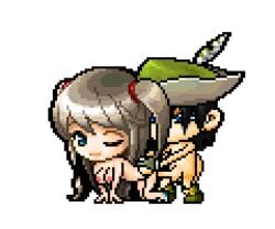 animated bowman_(maplestory) lenario_(maplestory) maplestory pixel_animation pixel_art sprite transparent_background