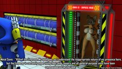 2014 3d absurd_res annonguy anthro areola big_breasts blue_eyes breasts canine english_text female fox fur furry hair hi_res machine mammal mechanical metal_sonic nipples nude open_mouth pussy robot rule_63 sega sonic_(series) tails tailsko text tuft uncensored video_games wolvalix