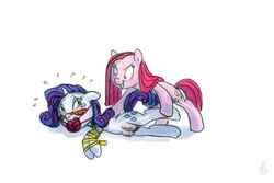 friendship_is_magic my_little_pony pinkie_pie_(mlp) rarity_(mlp) siansaar smooth_skin