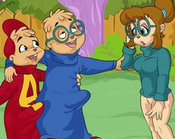 alvin_and_the_chipmunks alvin_seville big_breasts breasts chipettes jeanette_miller nude penis simon_seville